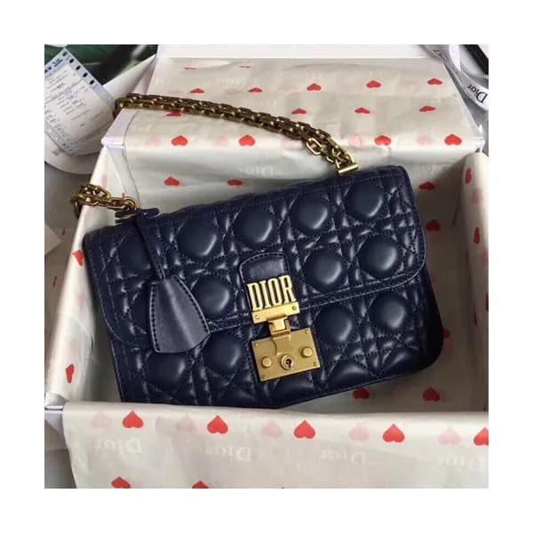 Dior 2019 Addict Leather Chain Shoulder Bag ,24CM … - 1