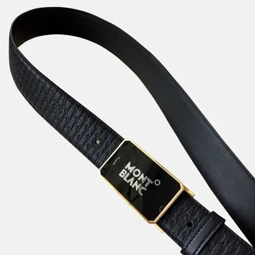 Montblanc 2019 Mens Leather Belt - 몽블랑 2019 남성용 레더… - 1