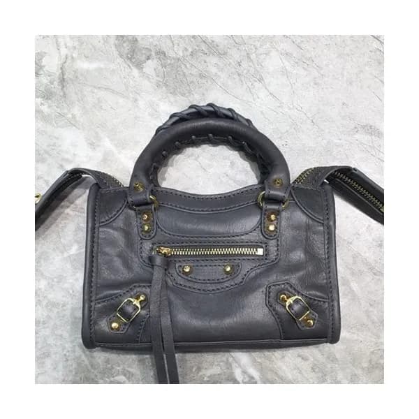 Balenciaga 2019 City Leather Super Mini Tote Shoul… - 1