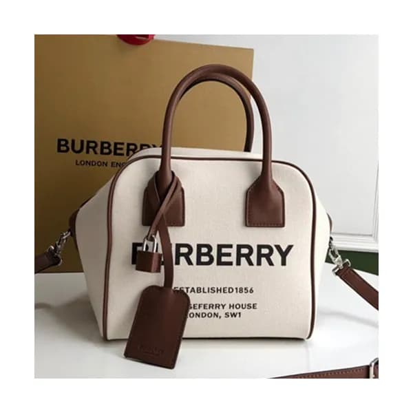 Burberry 2019 Canvas Tote Shoulder Bag, 34cm - 버버리… - 1