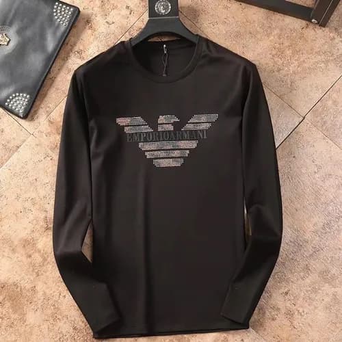 Armani 2019 Mens Cotton T-shirt - 알마니 2019 남성 코튼 긴… - 1