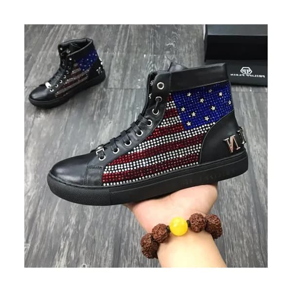 Philipp plein 2019 Mens Leather Sneakers - 필립플레인 … - 1