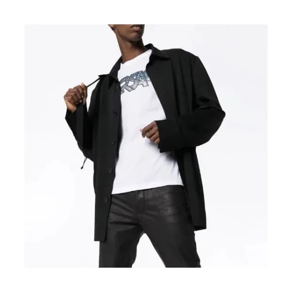 [베르사체]Versace 2020 Mens Logo Silket Short Sleeved … - 1