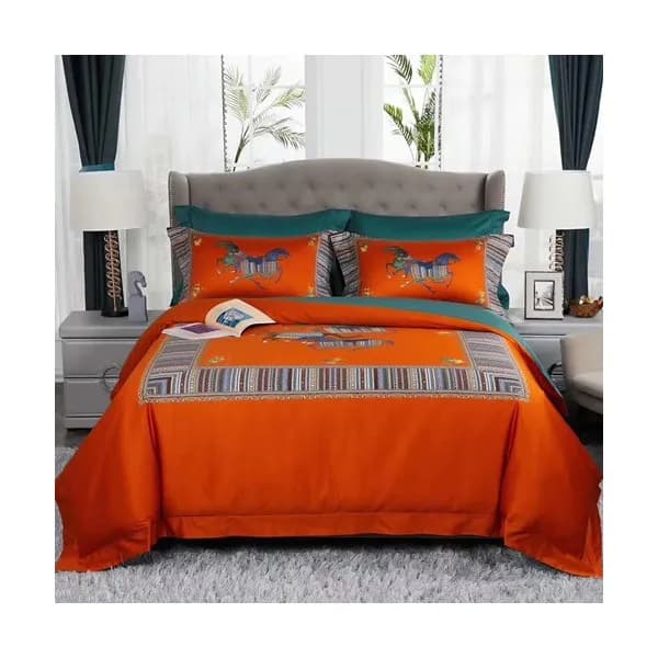 Hermes 2020 Supima Cotton Bedding 4 Set - 에르메스 202… - 1