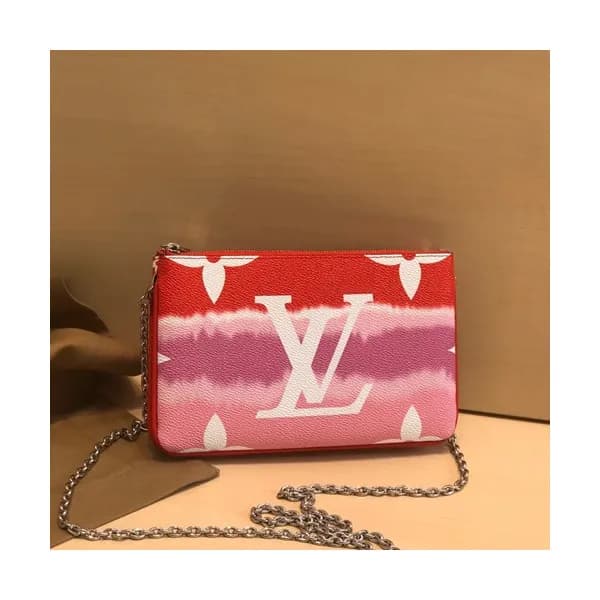 Louis Vuitton 2020 Pochette Double Zip Chain Shoul… - 1
