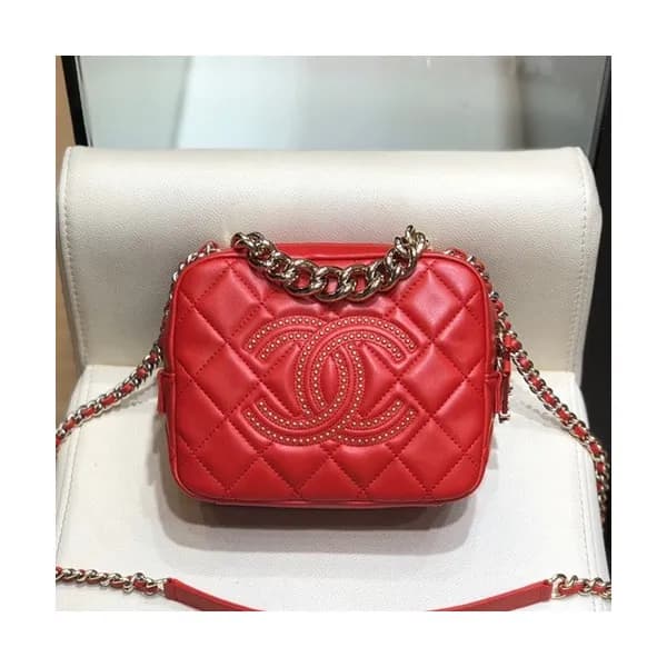 Chanel 2020 Leather Camera Chain Cross Bag,18CM - … - 1