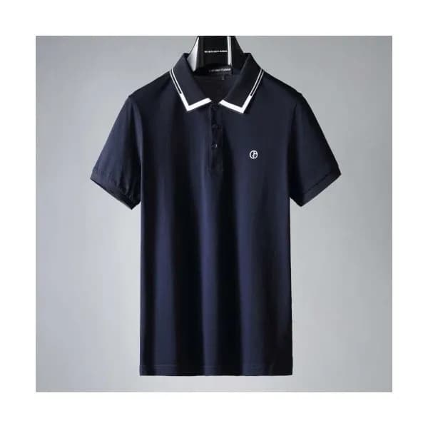 [알마니]Armani 2020 Mens Logo Silket Short Sleeved Ts… - 1