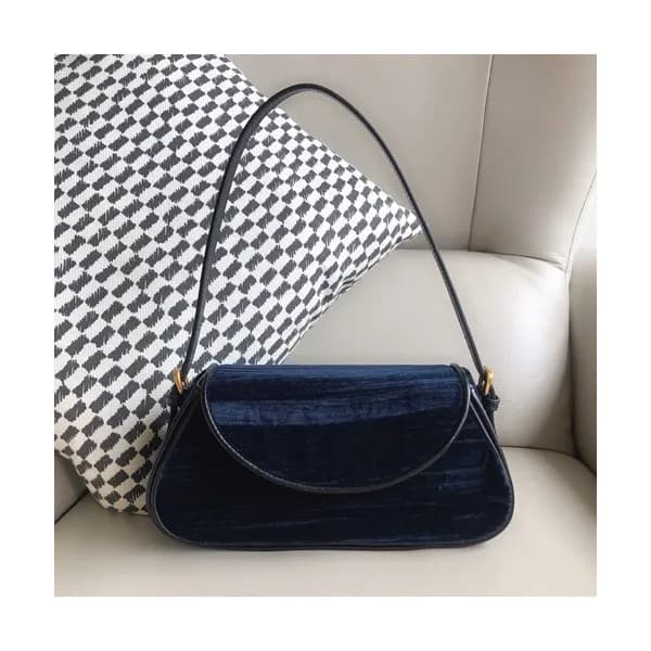 By Far 2020 Velvet Tote Shoulder Bag,29cm - 바이 파 2… - 1