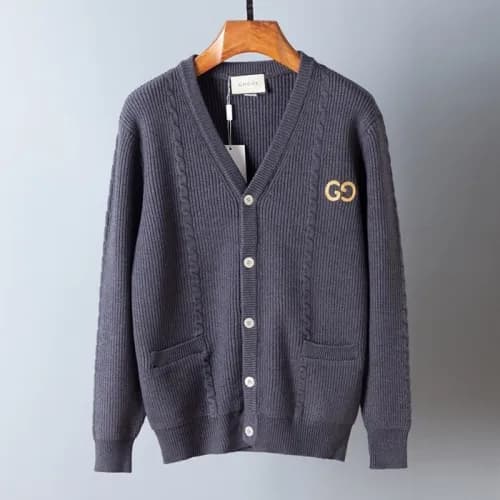 Gucci Mens Trendy V-neck Cardigan - 구찌 2020 남성 트렌디… - 1