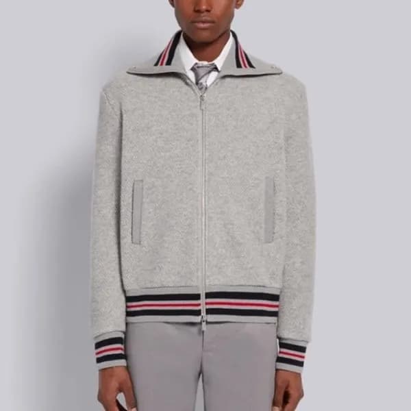 Thom Browne Mens Zip-up Sweaters - 톰브라운 남성 집업 스웨터 … - 1