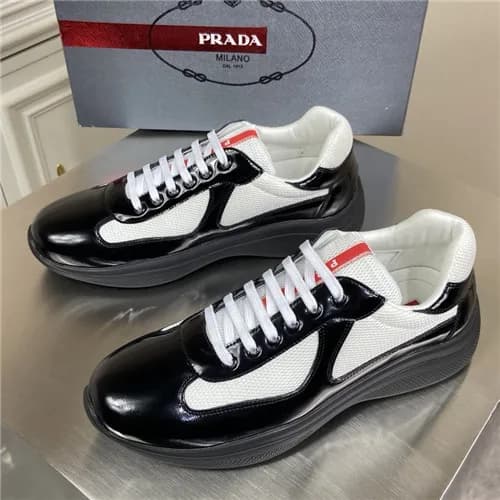 Prada 2021 Men's Leather Sneakers - 프라다 2021 남… - 1