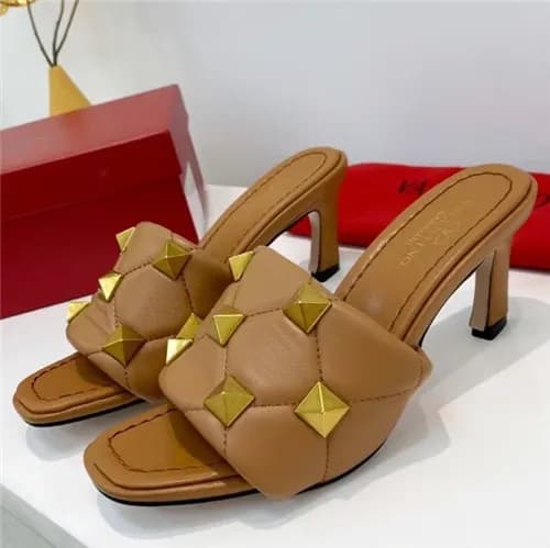 Valentino 2021 Women's Leather High Heel Slipp… - 1