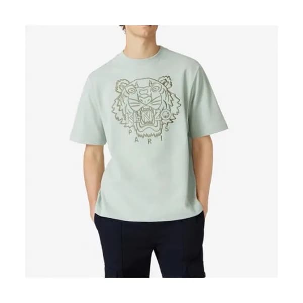 Kenzo Mens Tiger Cotton Short Sleeved Tshirts Min… - 1