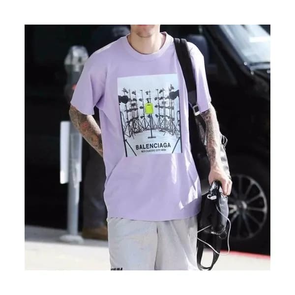 Balenciaga Mm/Wm Logo Cotton Short Sleeved Tshirt… - 1