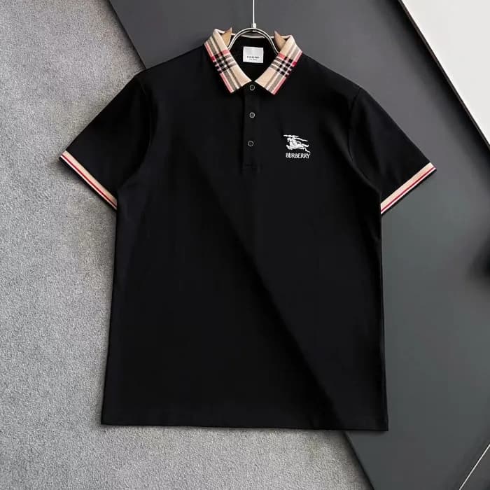Burberry Mens Logo Cotton Short Sleeved Tshirts O… - 1