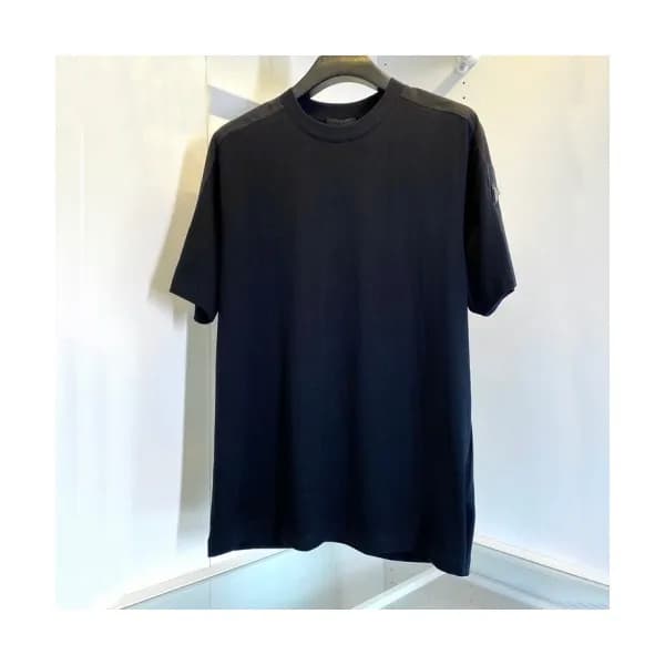 Prada Mm/Wm Basic Logo Short Sleeved Tshirts Bla… - 1