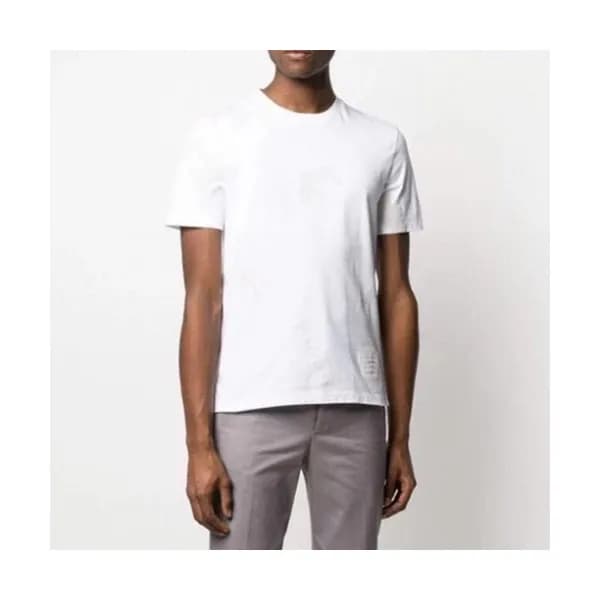 Thom Browne Mens Casual Short Sleeved Tshirts Whi… - 1