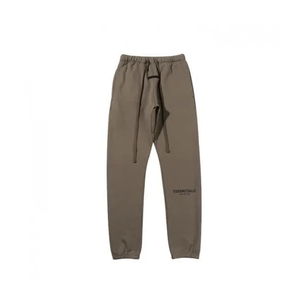 Fear of god Mens Logo Modern Casual Pants Khaki -… - 1
