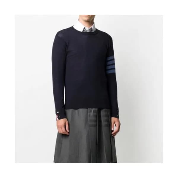 Thom Browne Mens Strap Sweaters Navy - 톰브라운 2021 … - 1