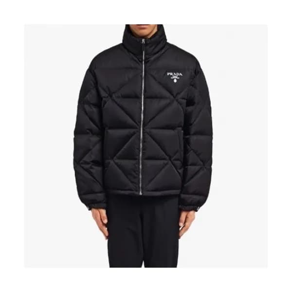 Prada Mm/Wm Logo Casual Duck Down Padding Black -… - 1