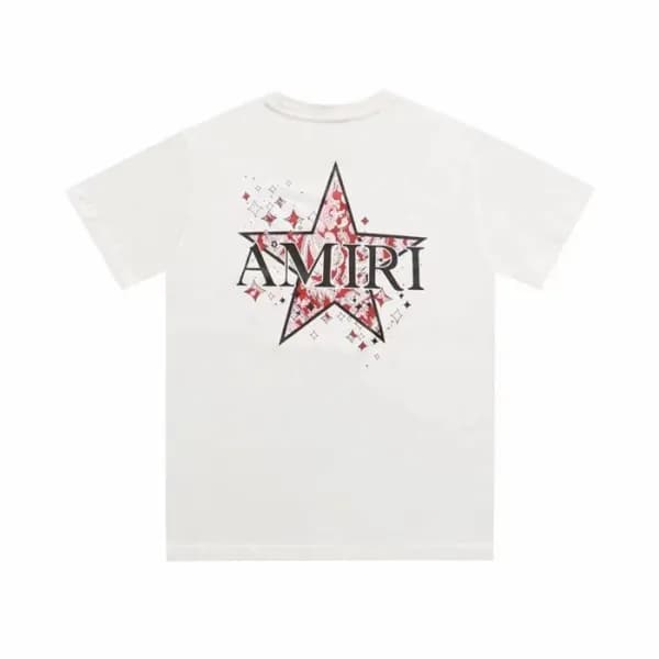 아미리 남성 화이트 크루넥 반팔티 - Mens White Tshirts - amr0344x - 1