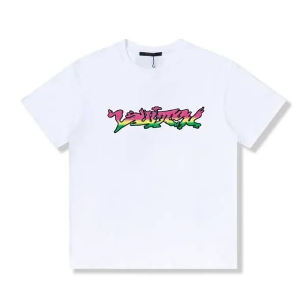 루이비통 남성 화이트 크루넥 반팔티 - Mens White Tshirts - lou0432… - 1