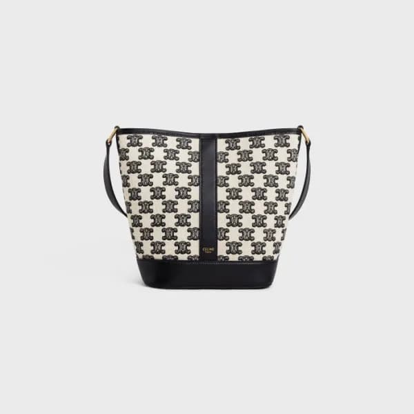 셀린느 여성 Folco 블랙 버킷백 - Womens Black Bucket Bag - ce… - 1
