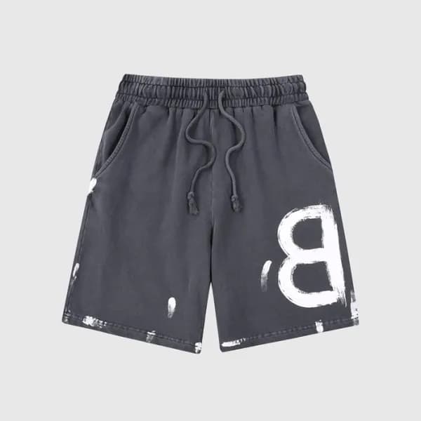 발렌시아가 남성 캐쥬얼 그레이 반바지 - Mens Gray Half-pants - bal0… - 1