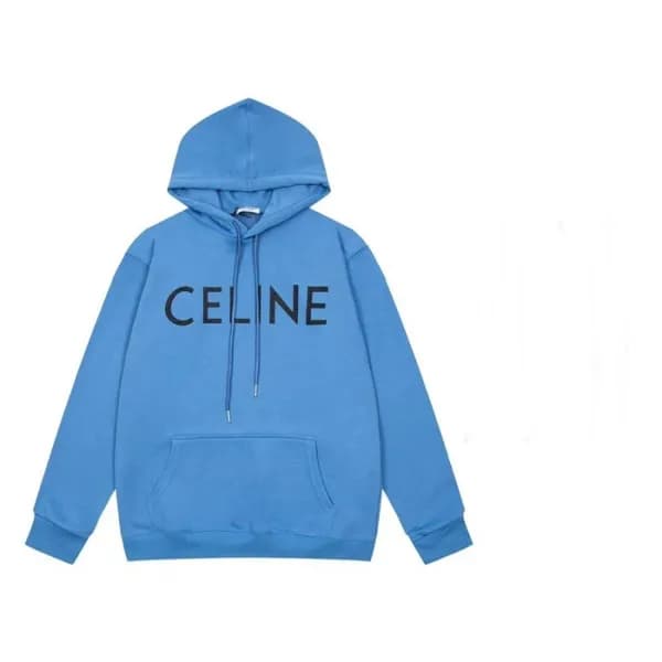 셀린느 남성 블루 캐쥬얼 후드티 - Mens Blue Hoodie - cel0446x - 1