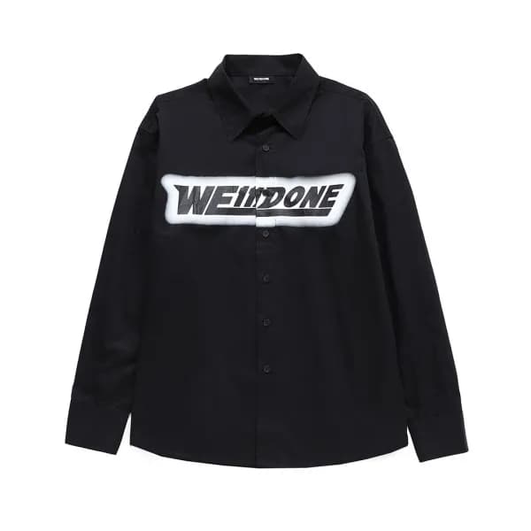 웰던 남/녀 캐쥬얼 블랙 셔츠- Welldone Unisex Black Tshirts - …