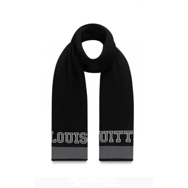 루이비통 남성 블랙 머플러 - Louis vuitton Mens Black Muffler … - 1