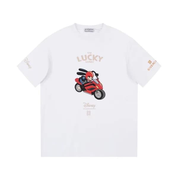 지방시 남성 크루넥 화이트 반팔티 - Givenchy Mens White Short Sle… - 1