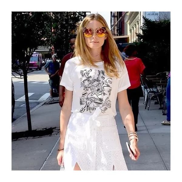 샤넬 여성 크루넥 화이트 반팔티 - Chanel Womens White Tshirts - … - 1