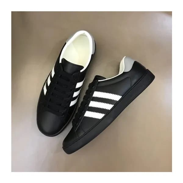 구찌 남/녀 블랙 스니커즈 - Gucci Unisex Black Sneakers- gu55… - 1