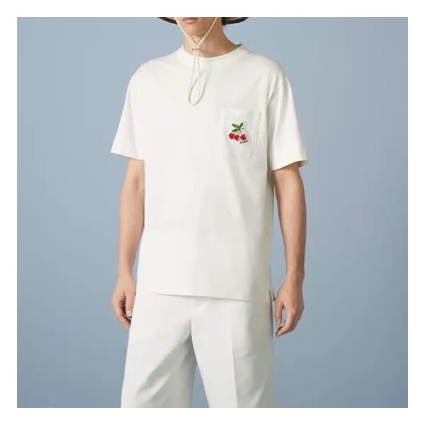 구찌 남/녀 화이트 크루넥 반팔티 - Gucci Unisex White Short slee… - 1