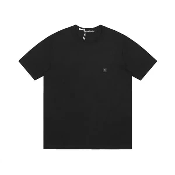 아크네 남/녀 블랙 크루넥 반팔티 - Acne Unisex Black Short sleev… - 1