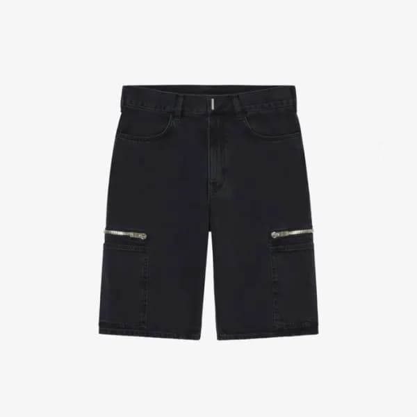 지방시 남성 캐쥬얼 블랙 반바지 - Givenchy Mens Black Half-pants… - 1