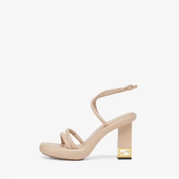 펜디 여성 베이지 샌들 - Fendi Womens Beige Sandals - fe170x - 1