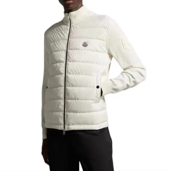 몽클레어 남성 화이트 다운 자켓 - Moncler Mens White Down Jacket… - 1