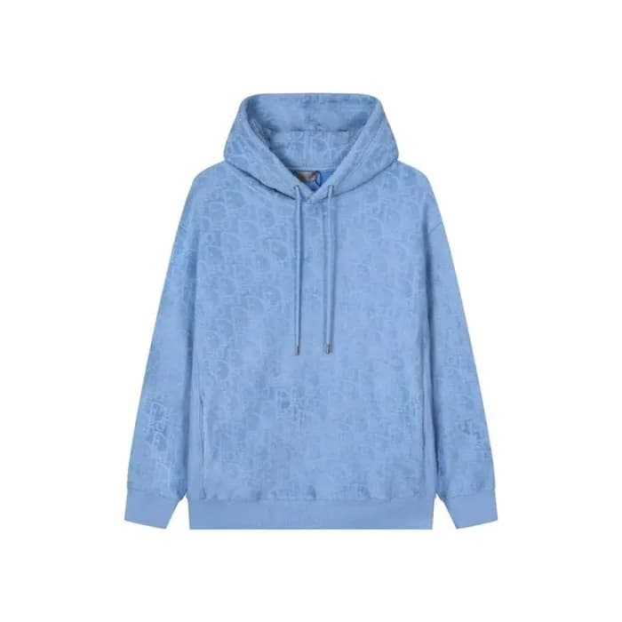 디올 남성 블루 후드티 - Dior Mens Blue Hoodie - di710x - 1