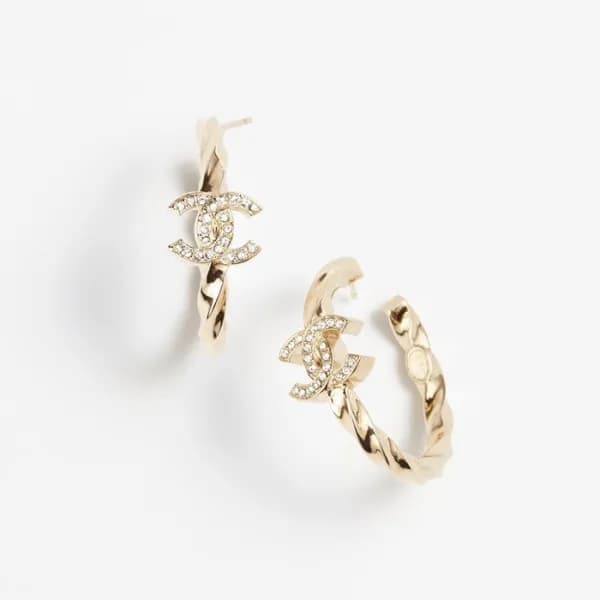 샤넬 여성 골드 이어링 - Chanel Womens Gold Earring - acc474… - 1