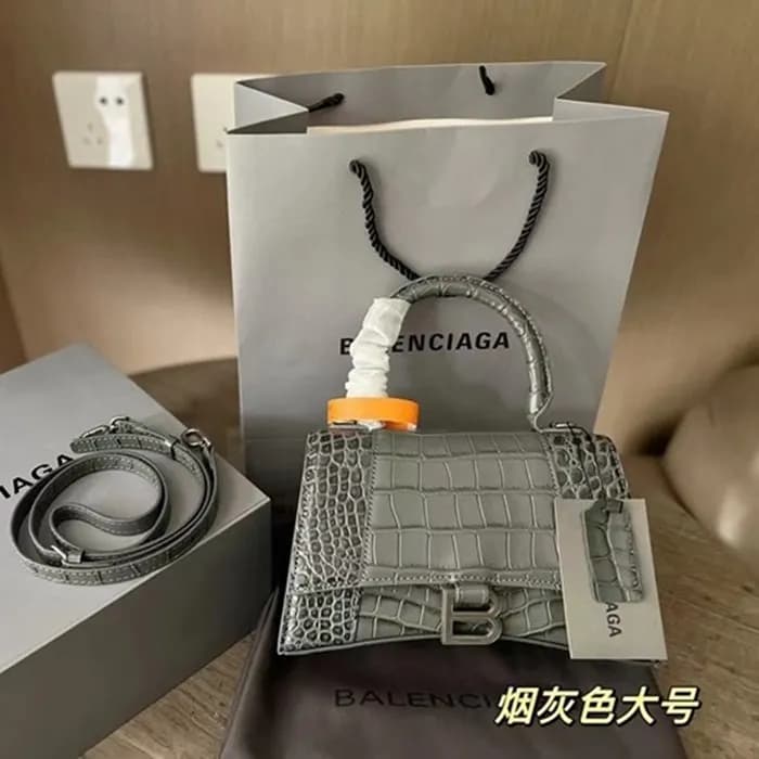 [당일배송] 발렌시아가 크로커다일 탑 핸들백 - dd203x - 1