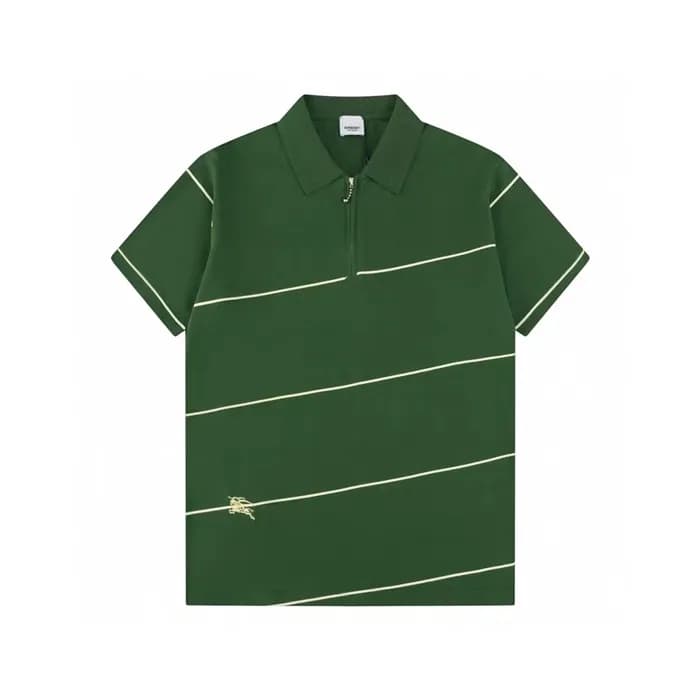 버버리 남성 그린 폴로 티셔츠 - Burberry Mens Green Tshirts - b… - 1