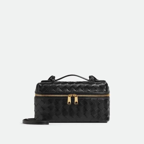 보테가베네타 여성 블랙 베니티 케이스 - Bottega Veneta Womens Vanit… - 1