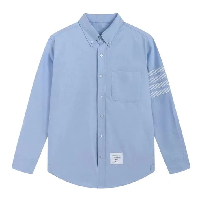 톰브라운 남성 블루 셔츠 - Thom Browne Mens Blue Shirts - thc… - 1