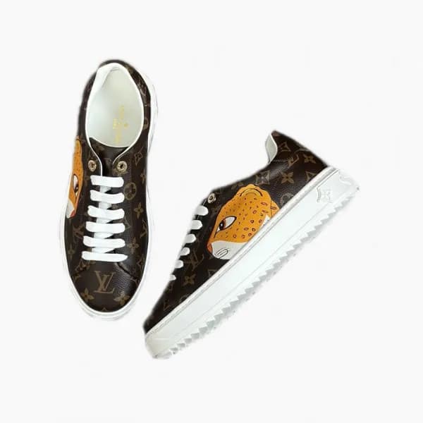 루이비통 남/녀 타임 아웃 스니커즈 - Louis vuitton Unisex Time Ou… - 1