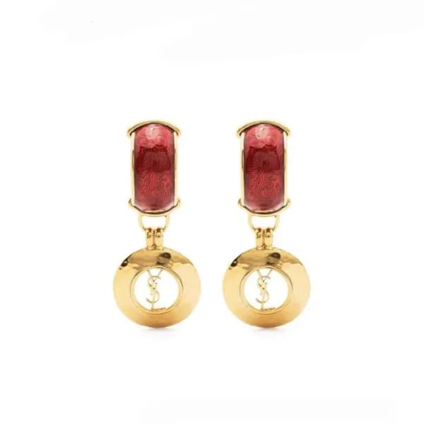 입생로랑 여성 골드 이어링 - Saint Laurent Womens Gold Earring… - 1