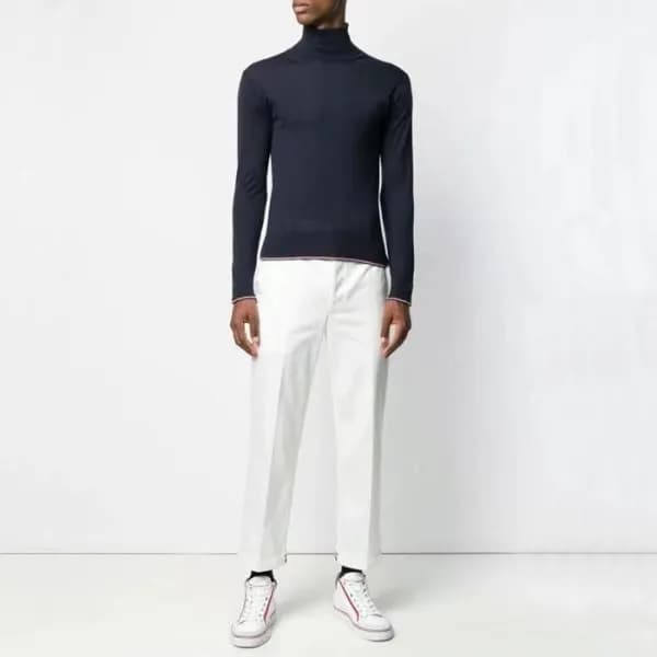 톰브라운 남성 화이트 스니커즈 - Thom Browne Mens White Sneakers… - 1