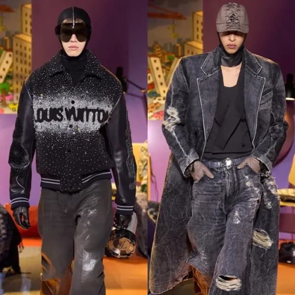 루이비통 남성 블랙 가죽 자켓 - Louis vuitton Mens Black Jacket… - 1