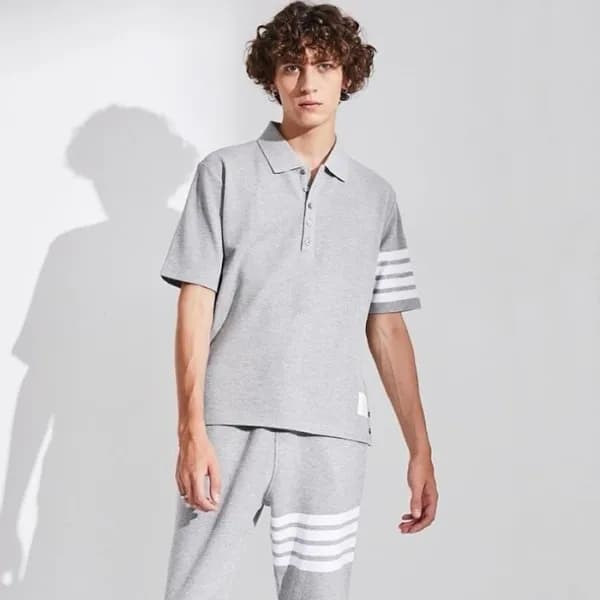 톰브라운 남성 폴로 반팔티 - Thom Browne Mens Polo Tshirts - t… - 1